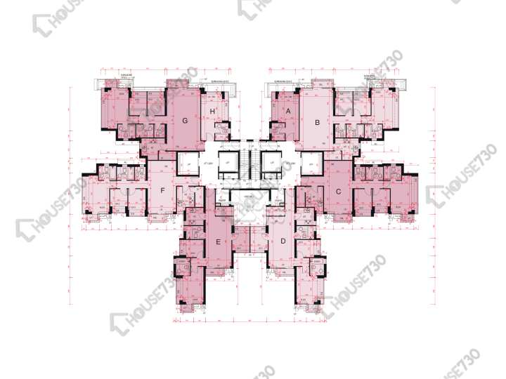 嵐山 平面圖 嵐山 1期 9座 9-12,15-23,25-26,27樓 樓層平面圖 - House730