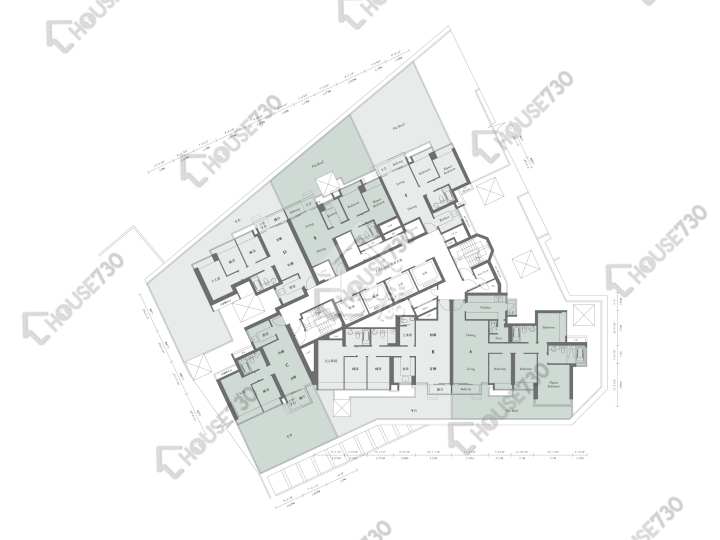 譽.港灣 平面圖 譽.港灣 7座 6樓 樓層平面圖 - House730