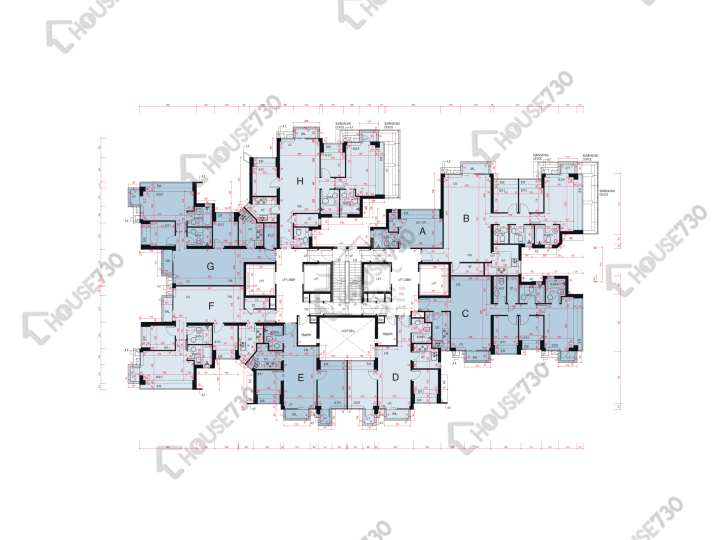 嵐山 平面圖 嵐山 1期 8座 11-12,15-23,25-27,28樓 樓層平面圖 - House730