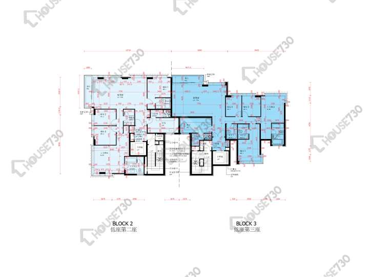 啟德1號 平面圖 啟德1號 I 低座第2座 2-3,5樓 樓層平面圖 - House730