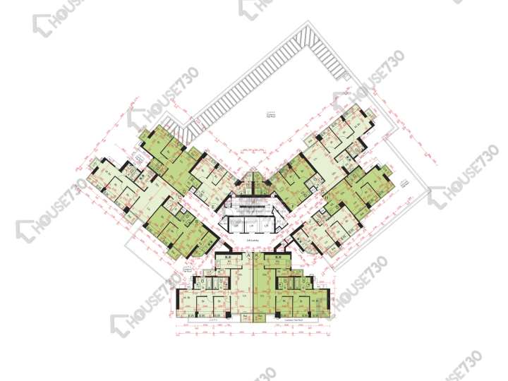 尚悅 平面圖 尚悅 11座 2樓 樓層平面圖 - House730