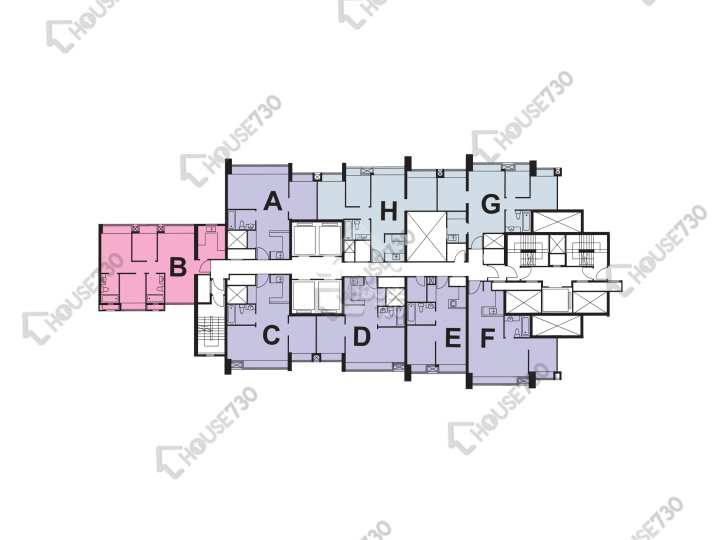 爵悅庭 平面圖 爵悅庭 東爵軒 (A1) 31-33,35-43,45-47,48樓 樓層平面圖 - House730