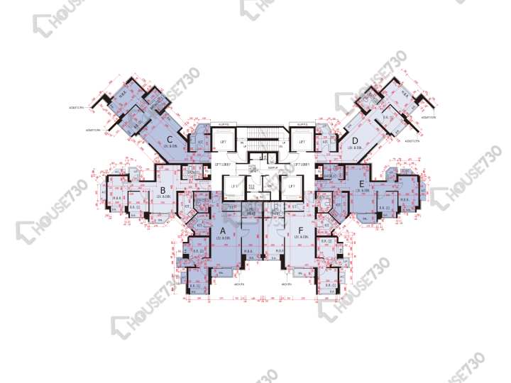 環宇海灣 平面圖 環宇海灣 8座 49樓 樓層平面圖 - House730