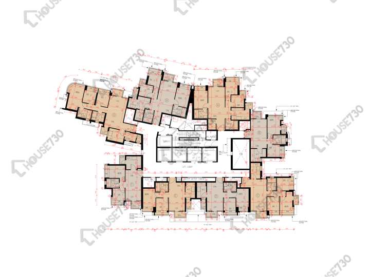 瓏門 平面圖 瓏門 1期 2座 22-23,25-28,29樓 樓層平面圖 - House730