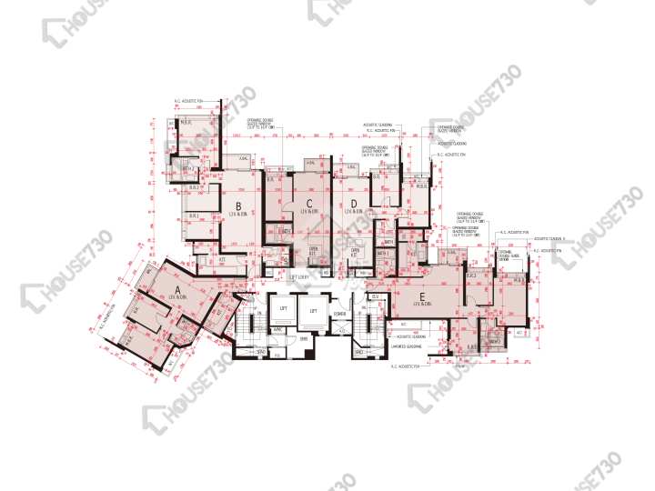海之戀 平面圖 海之戀 3期 9座 11-12,15-22,23樓 樓層平面圖 - House730