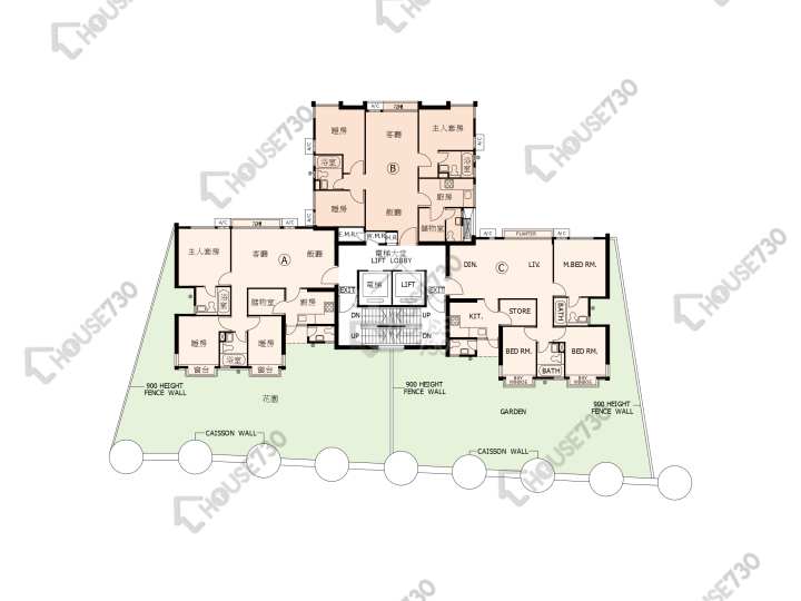 又一居 平面圖 又一居 31座 1樓 樓層平面圖 - House730