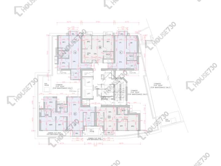 全．城匯 平面圖 全．城匯 8座 5樓 樓層平面圖 - House730