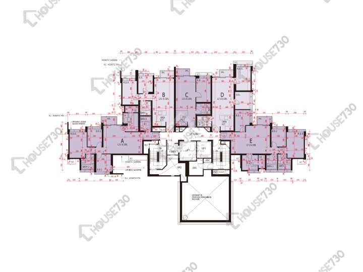 海之戀 平面圖 海之戀 3期 8座 10樓 樓層平面圖 - House730