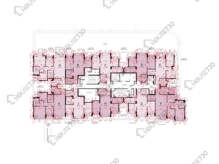 世宙 平面圖 世宙 5座 2樓 樓層平面圖 - House730
