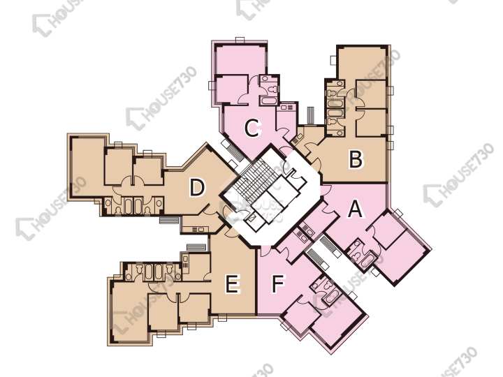 新峰花園 平面圖 新峰花園 4期 御峰豪園 26座 2-3,5-10,11樓 樓層平面圖 - House730