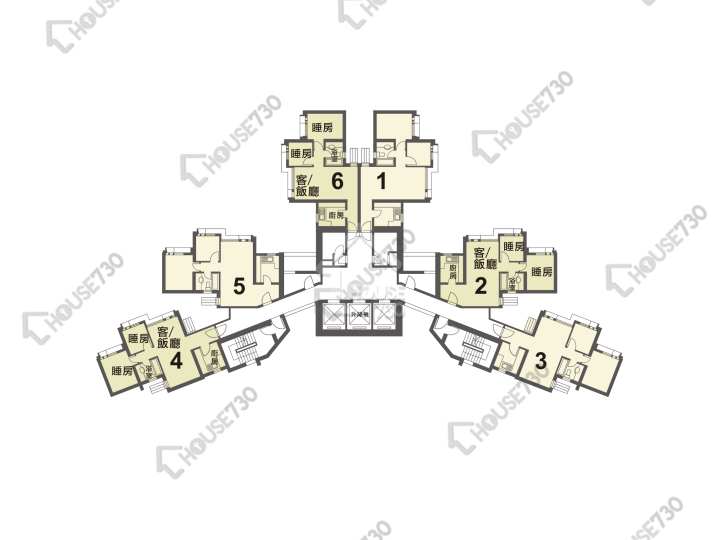 錦泰苑 平面圖 錦泰苑 錦文閣 (L座) 1-40樓 樓層平面圖 - House730