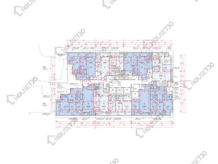 Monterey 平面圖 Monterey 1座 2樓 樓層平面圖 - House730