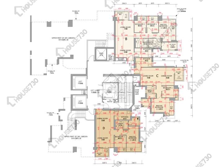 御龍山 平面圖 御龍山 1座 12樓 樓層平面圖 - House730