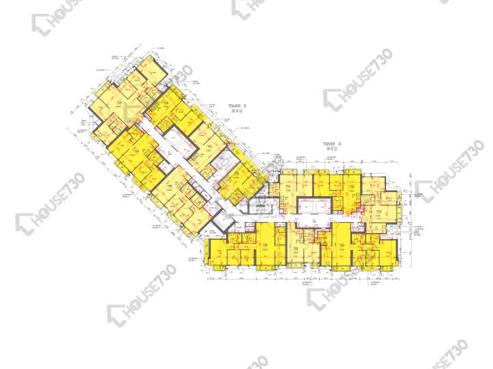 嘉匯 平面圖 嘉匯 8座 1樓 樓層平面圖 - House730