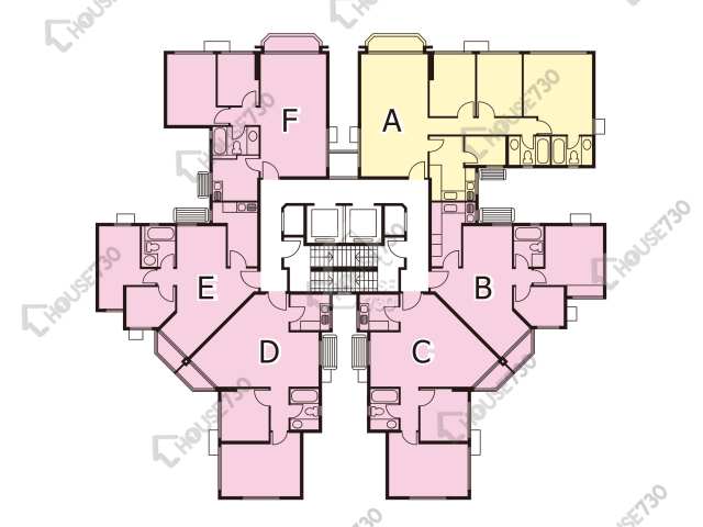 新峰花園 平面圖 新峰花園 2期 1座 1-3,5-12,15樓 樓層平面圖 - House730