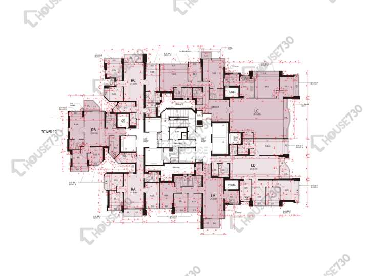 日出康城 平面圖 日出康城 2期C 領凱 11座 66樓 樓層平面圖 - House730