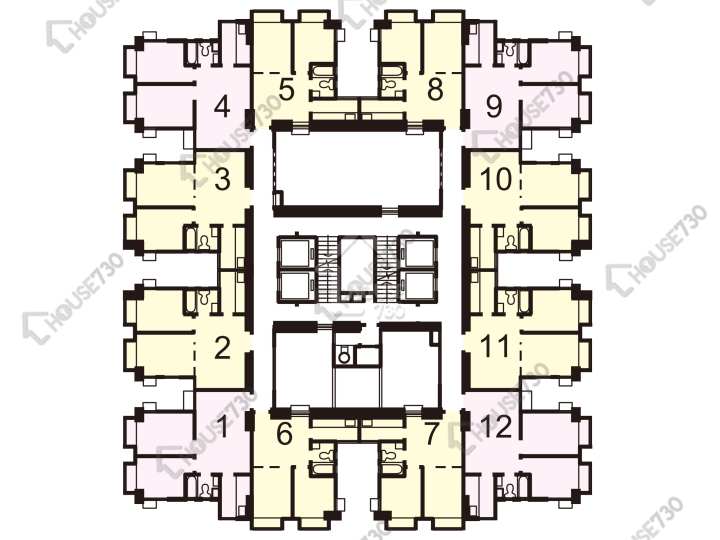 時代廣場 平面圖 時代廣場 C座 1-26樓 樓層平面圖 - House730