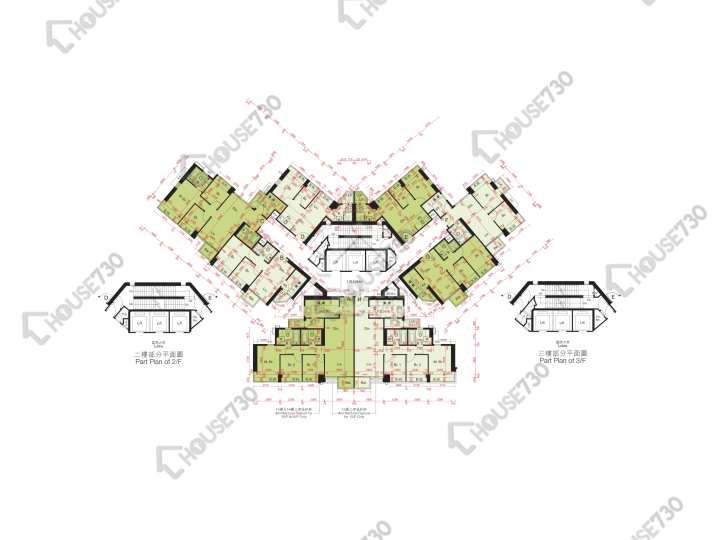 尚悅 平面圖 尚悅 7座 2-3,5-12,15,16樓 樓層平面圖 - House730