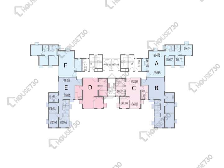 龍門居 平面圖 龍門居 3座 1-26樓 樓層平面圖 - House730