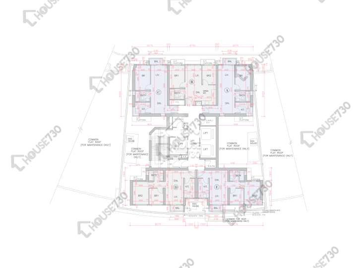 全．城匯 平面圖 全．城匯 6座 5樓 樓層平面圖 - House730
