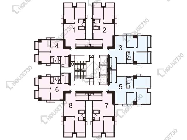 時代廣場 平面圖 時代廣場 A座 1-26樓 樓層平面圖 - House730