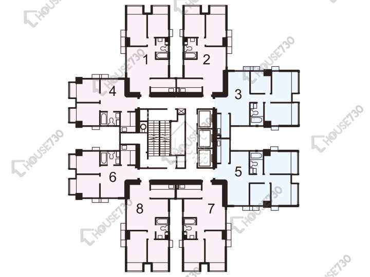 時代廣場 平面圖 時代廣場 A座 1-26樓 樓層平面圖 - House730