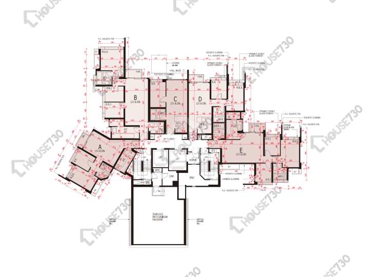 海之戀 平面圖 海之戀 3期 9座 7樓 樓層平面圖 - House730