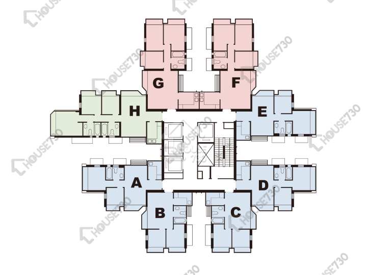 新寶城 平面圖 新寶城 3座 3-49樓 樓層平面圖 - House730