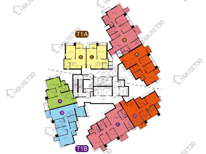 天晉 平面圖 天晉 IIIA 1A座 3,5-12,15-23,25-31,32樓 樓層平面圖 - House730