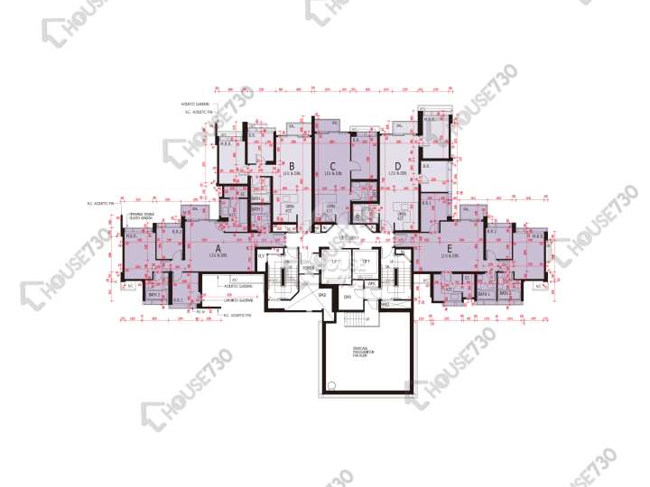 海之戀 平面圖 海之戀 3期 8座 9樓 樓層平面圖 - House730