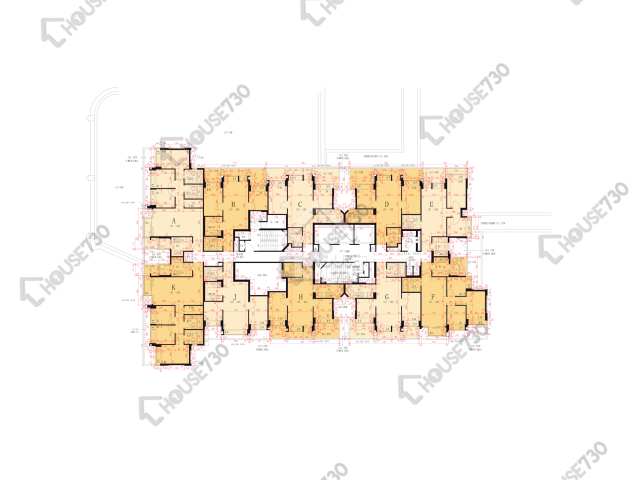 世宙 平面圖 世宙 1座 2樓 樓層平面圖 - House730