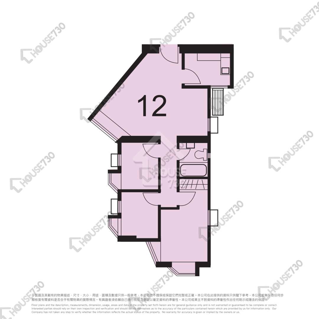Kornhill KORNHILL Upper Floor Unit Floor Plan Q座 (9-16室)-高層/中層/低層-12室 House730-6339764