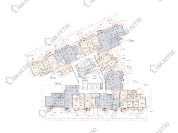 海翩滙 平面圖 海翩匯 7座 7-10樓 樓層平面圖 - House730