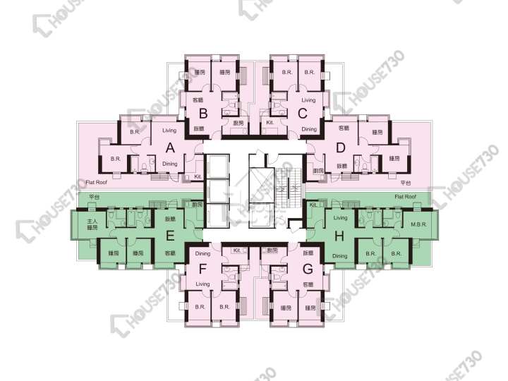 新都城 平面圖 新都城 1期 1座 1樓 樓層平面圖 - House730