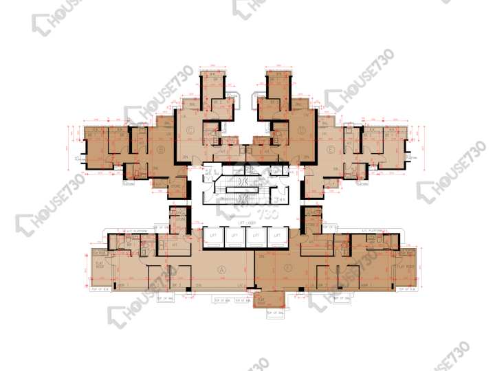 Grand Yoho 平面圖 Grand Yoho 1期 9座 49樓 樓層平面圖 - House730