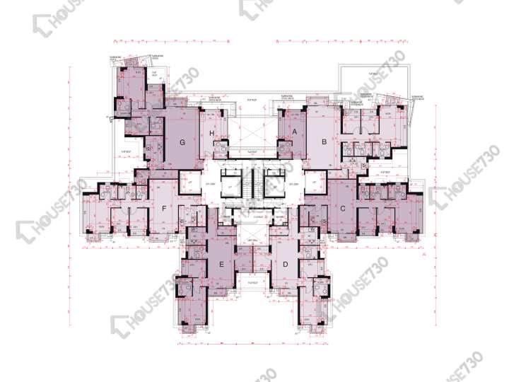 嵐山 平面圖 嵐山 1期 6座 1樓 樓層平面圖 - House730