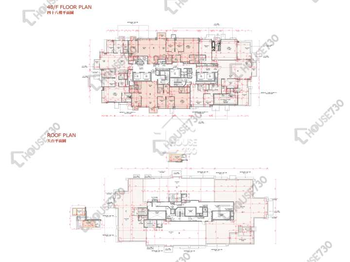 囍滙 平面圖 囍匯 2期 2座 48樓 樓層平面圖 - House730