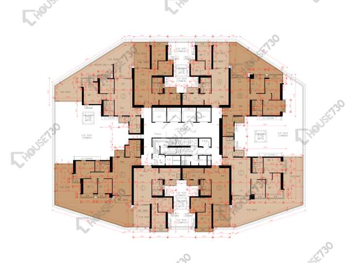 Grand Yoho 平面圖 Grand Yoho 1期 2座 6樓 樓層平面圖 - House730