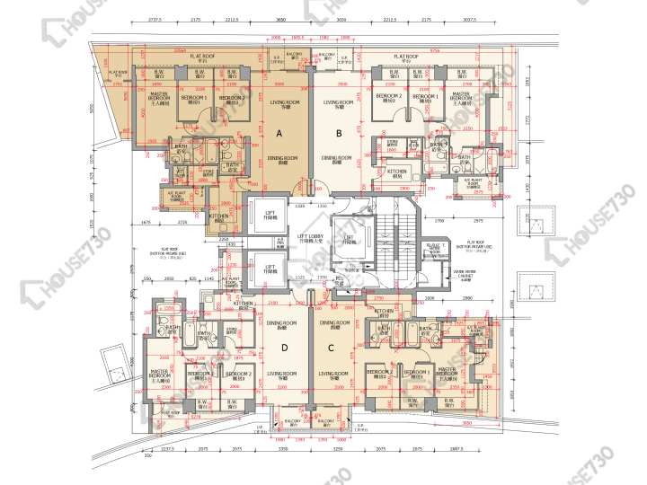 御龍山 平面圖 御龍山 6座 5樓 樓層平面圖 - House730