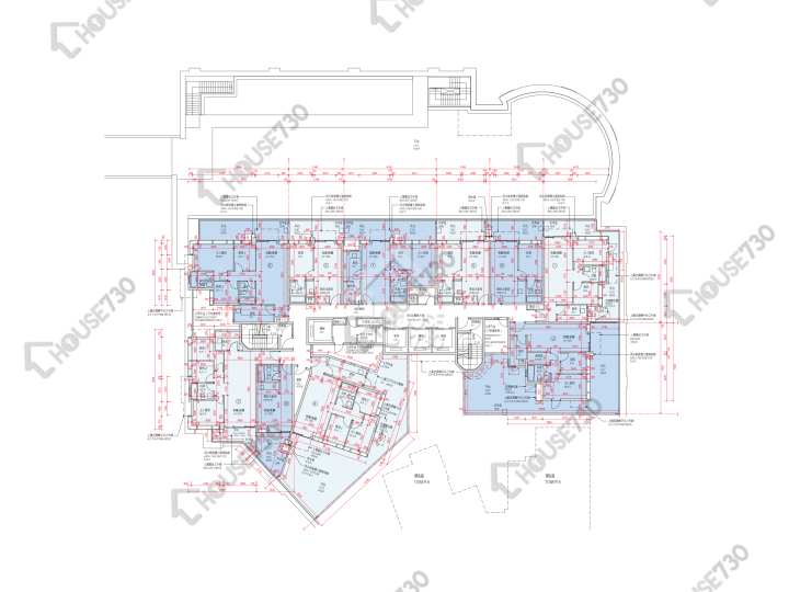 Monterey 平面圖 Monterey 5座 2樓 樓層平面圖 - House730
