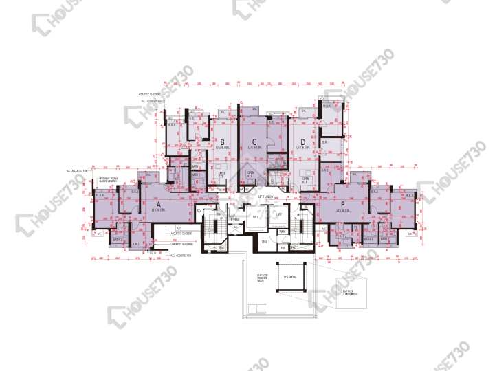 海之戀 平面圖 海之戀 3期 8座 11樓 樓層平面圖 - House730