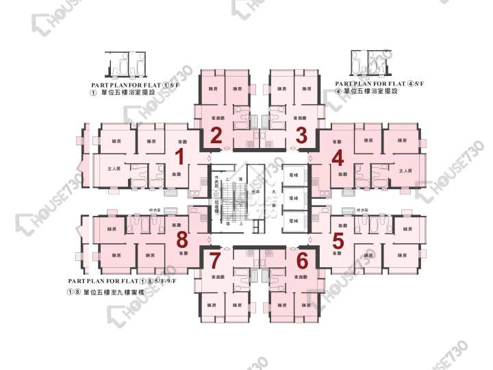 新港城 平面圖 新港城 4期 G座 5-39樓 樓層平面圖 - House730