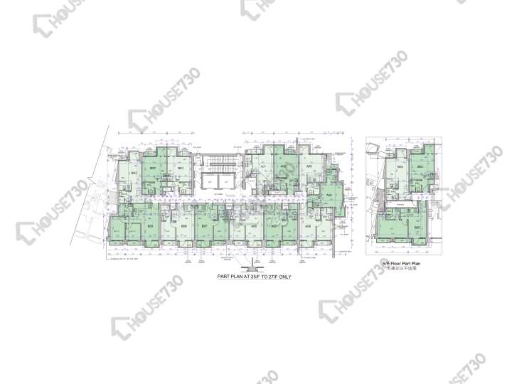 薈朗 平面圖 薈朗 1座 2-3,5-12,15-23,25-27,28樓 樓層平面圖 - House730
