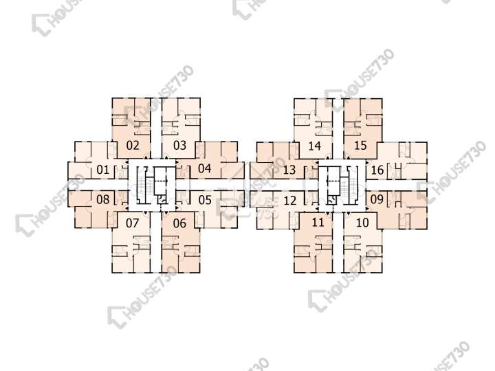 德福花園 平面圖 德福花園 I座 11樓 樓層平面圖 - House730
