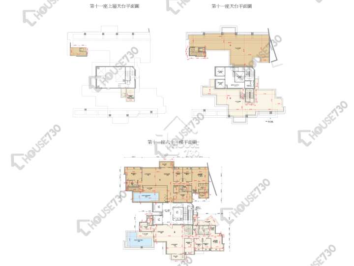 御龍山 平面圖 御龍山 11座 61樓 樓層平面圖 - House730