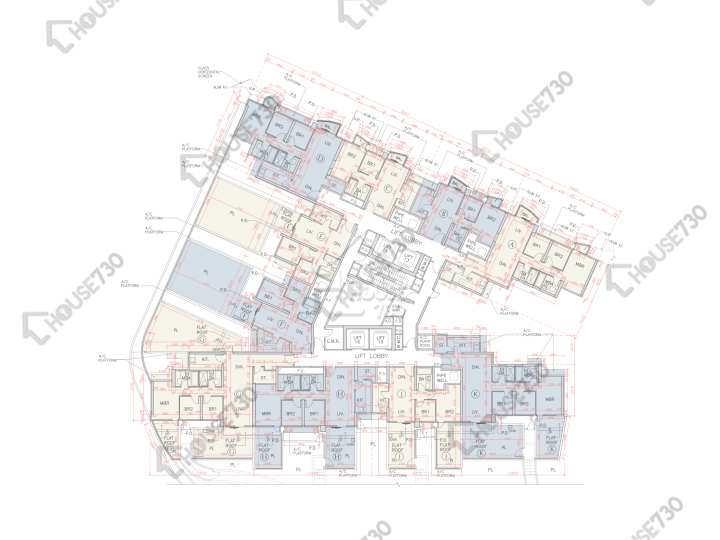 海翩滙 平面圖 海翩匯 5座 1樓 樓層平面圖 - House730