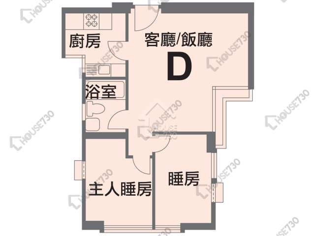 Sai Wan Ho LEI KING WAN Upper Floor Unit Floor Plan D段-安明閣 (17座)-高層/中層/低層-D室 House730-6386992