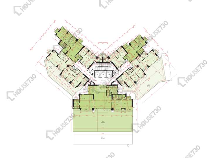 尚悅 平面圖 尚悅 9座 1樓 樓層平面圖 - House730