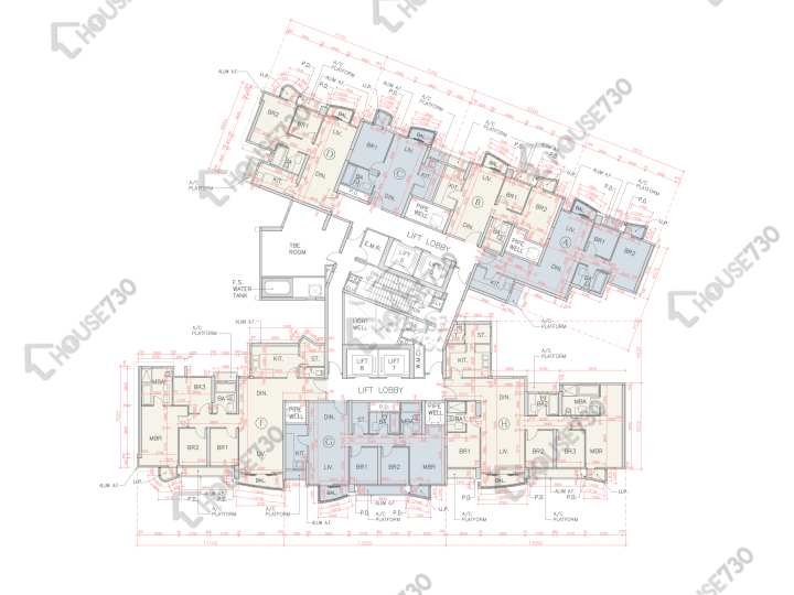 海翩滙 平面圖 海翩匯 2座 5樓 樓層平面圖 - House730