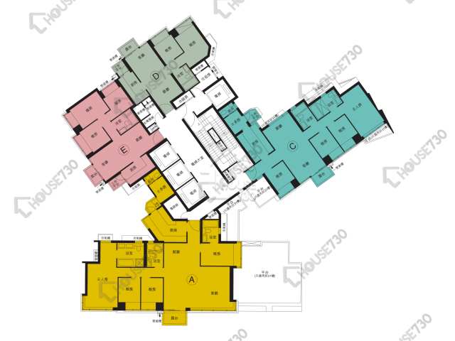 天晉 平面圖 天晉 天晉 1座 32-33,35-42,43樓 樓層平面圖 - House730